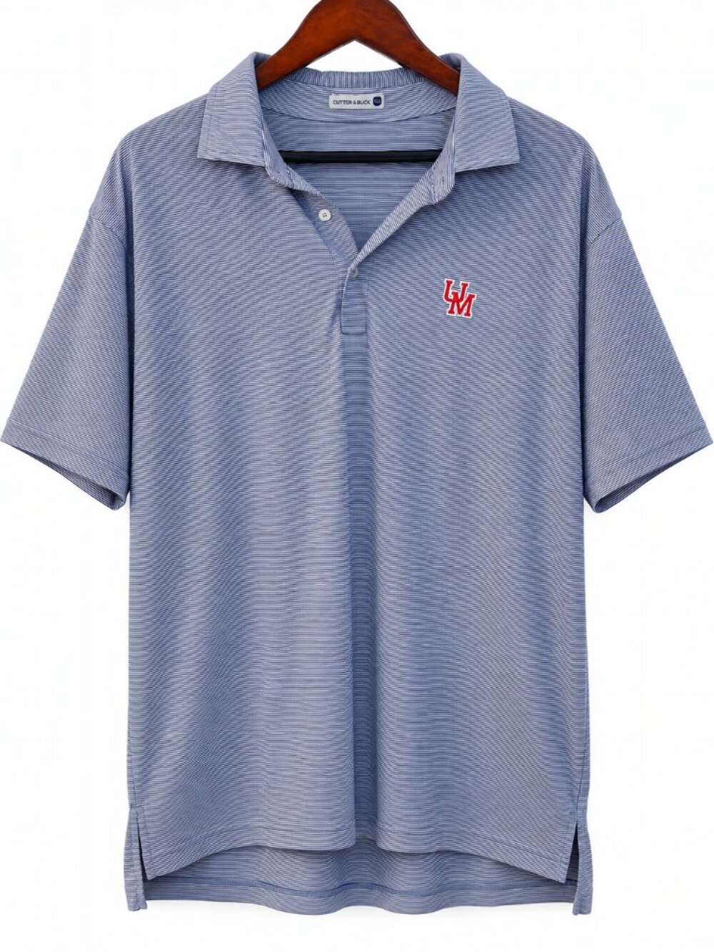 GenTeal Ole Miss Rebels Stripe Performance Golf Polo XXL Navy White
